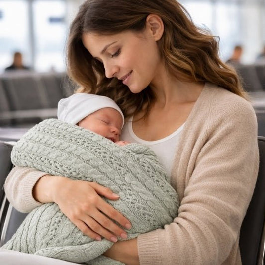 Couverture Tricot Bébé | Aérée & Résistante