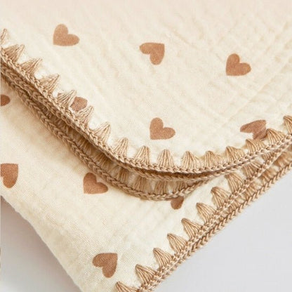 COUVERTURE BEBE COTON 4 COUCHES | ÉlynaBaby™ - Bebe - nise