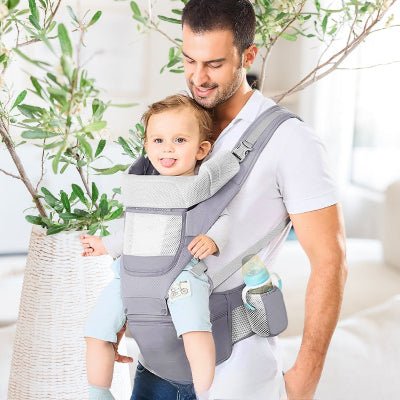 Porte Bébé Ergonomique gris 