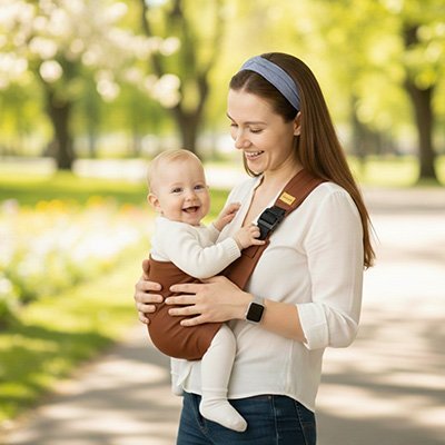 BEBE PORTE EN ECHARPE | Ergonomique PortéCœur™ - Bebe - nise