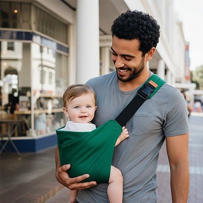 BEBE PORTE EN ECHARPE | Ergonomique PortéCœur™ - Bebe - nise