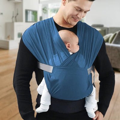 Écharpe de Portage Bébé bleu 
