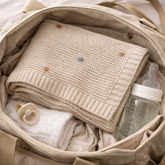 Couverture Bébé au Tricot | Délicate